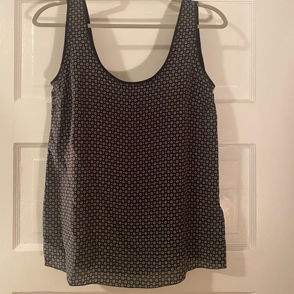 Massimo Dutti Navy Blue Tank Top